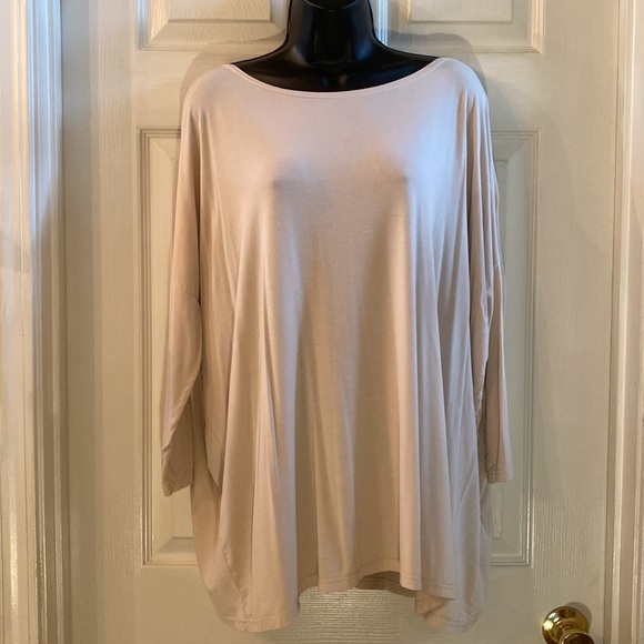 Piko 1988 Tops - Piko 1988 Women's Beige Oversized Tunic Top